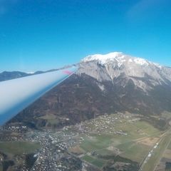 Flugwegposition um 15:19:50: Aufgenommen in der Nähe von Gemeinde Nötsch im Gailtal, Österreich in 567 Meter